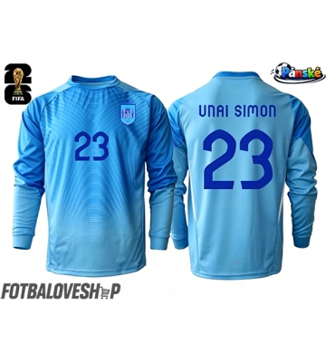 Španělsko Unai Simon #23 Brankářské Domácí Dres MS 2026 Dlouhý Rukáv